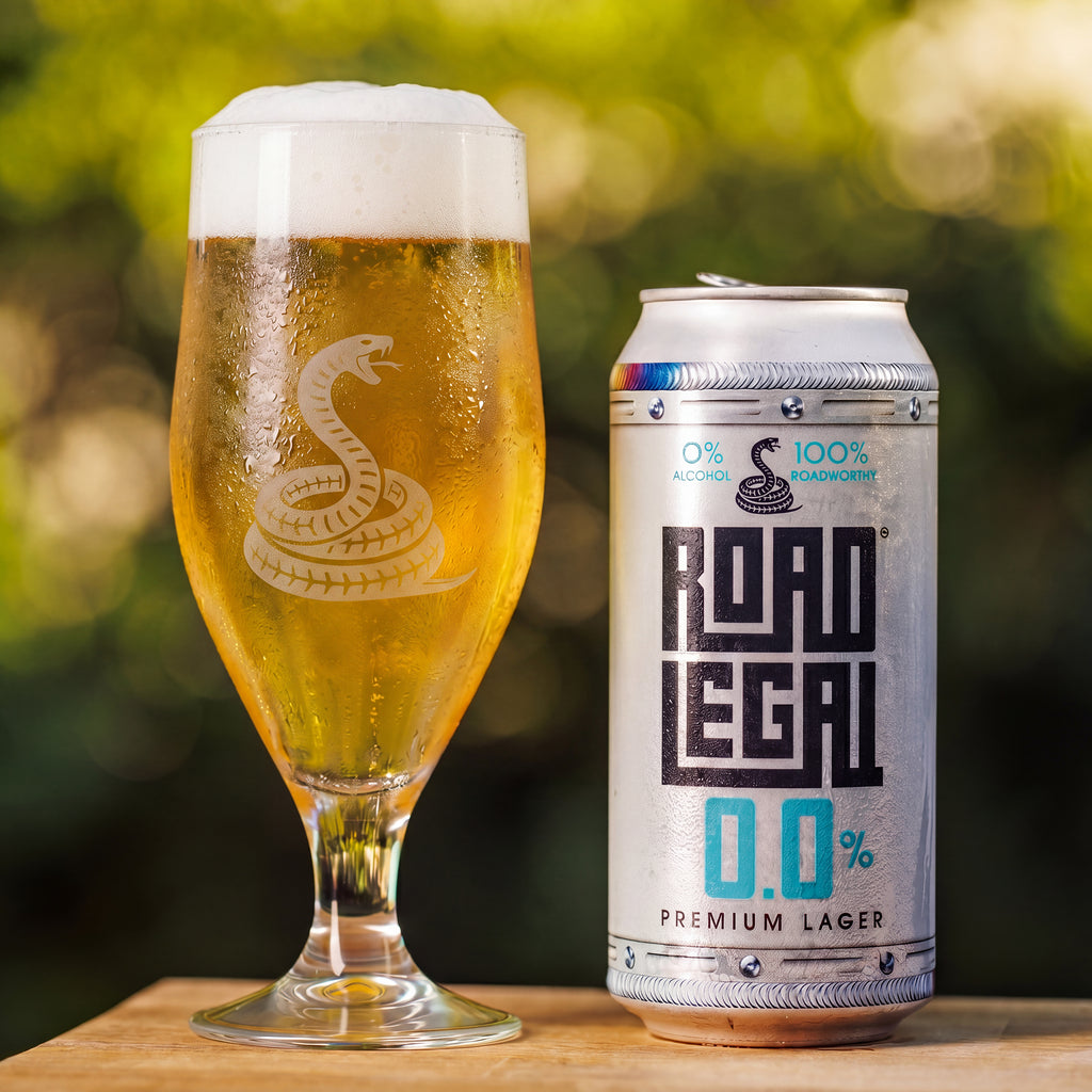 Road Legal Zero 0.0% ABV premium lager 440ml can